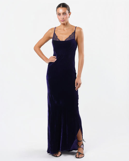 c. 1998 Velvet and Lace Gown