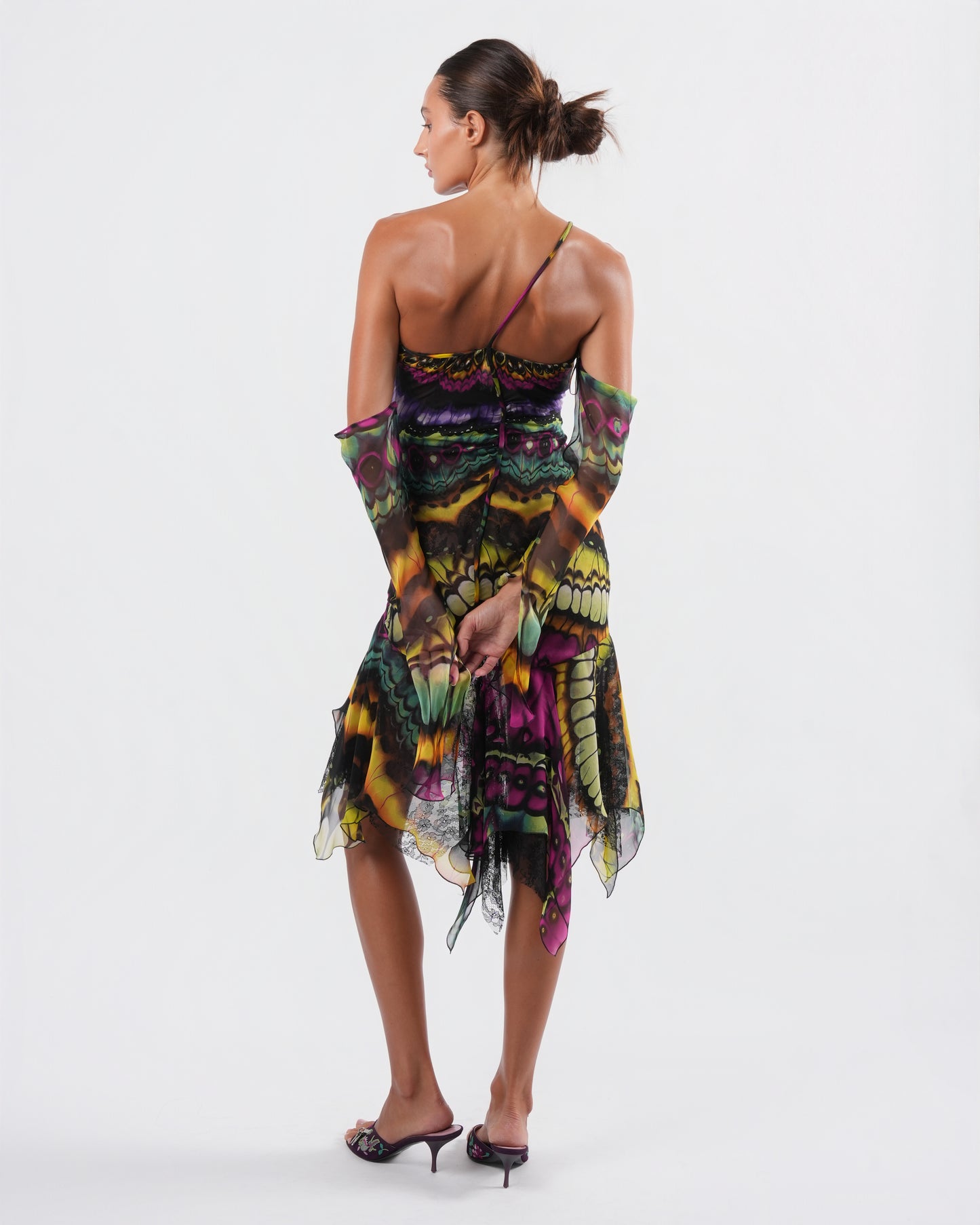 FW 2003 Silk and Lace Butterfly Dress