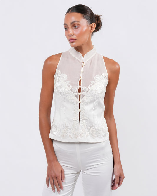 Early 2000s Beaded Top and Pants