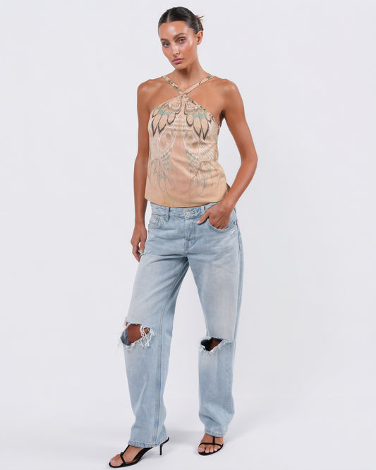 SS 2004 Suede Butterfly Top