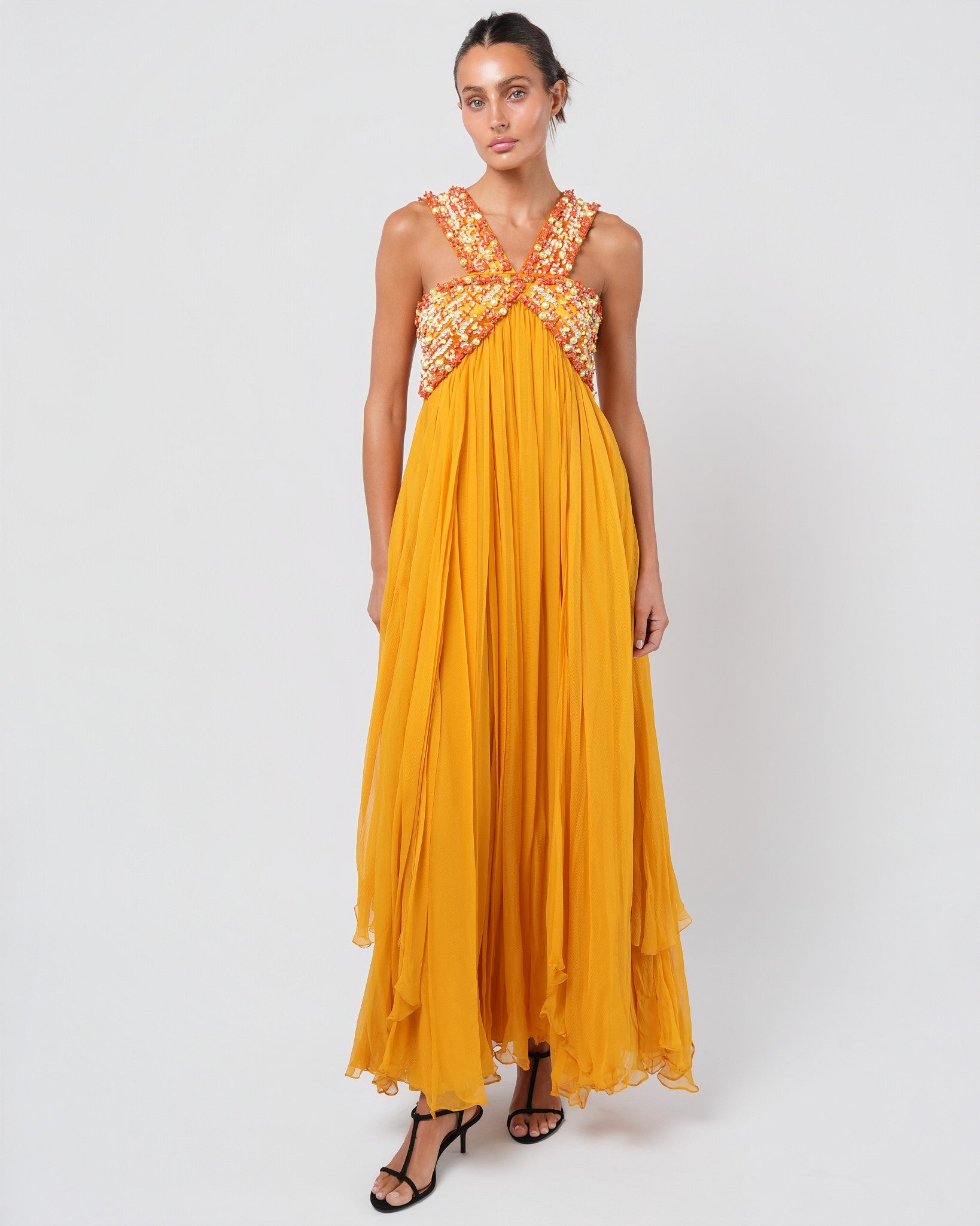 Resort 2009 Marigold Gown Justin Reed Resort 2009 Marigold Gown Justin Reed