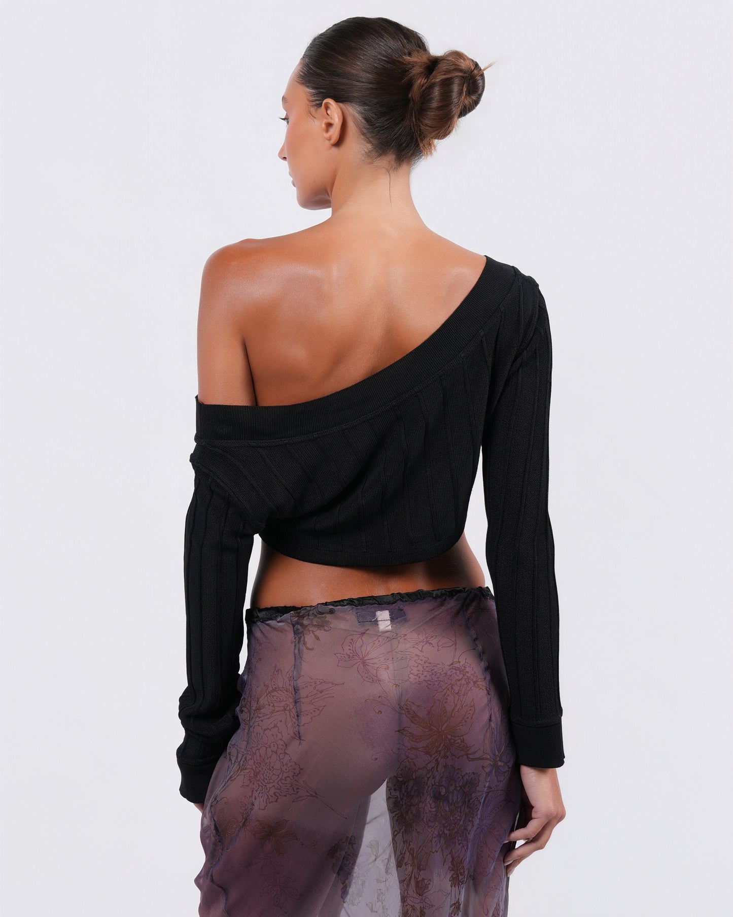 Cropped Long Sleeve Top