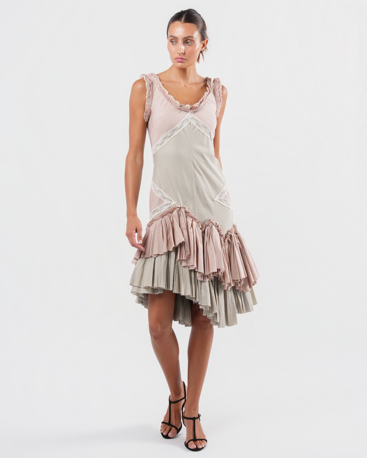 SS 2005 "It's Only A Game" Cotton and Lace Dress