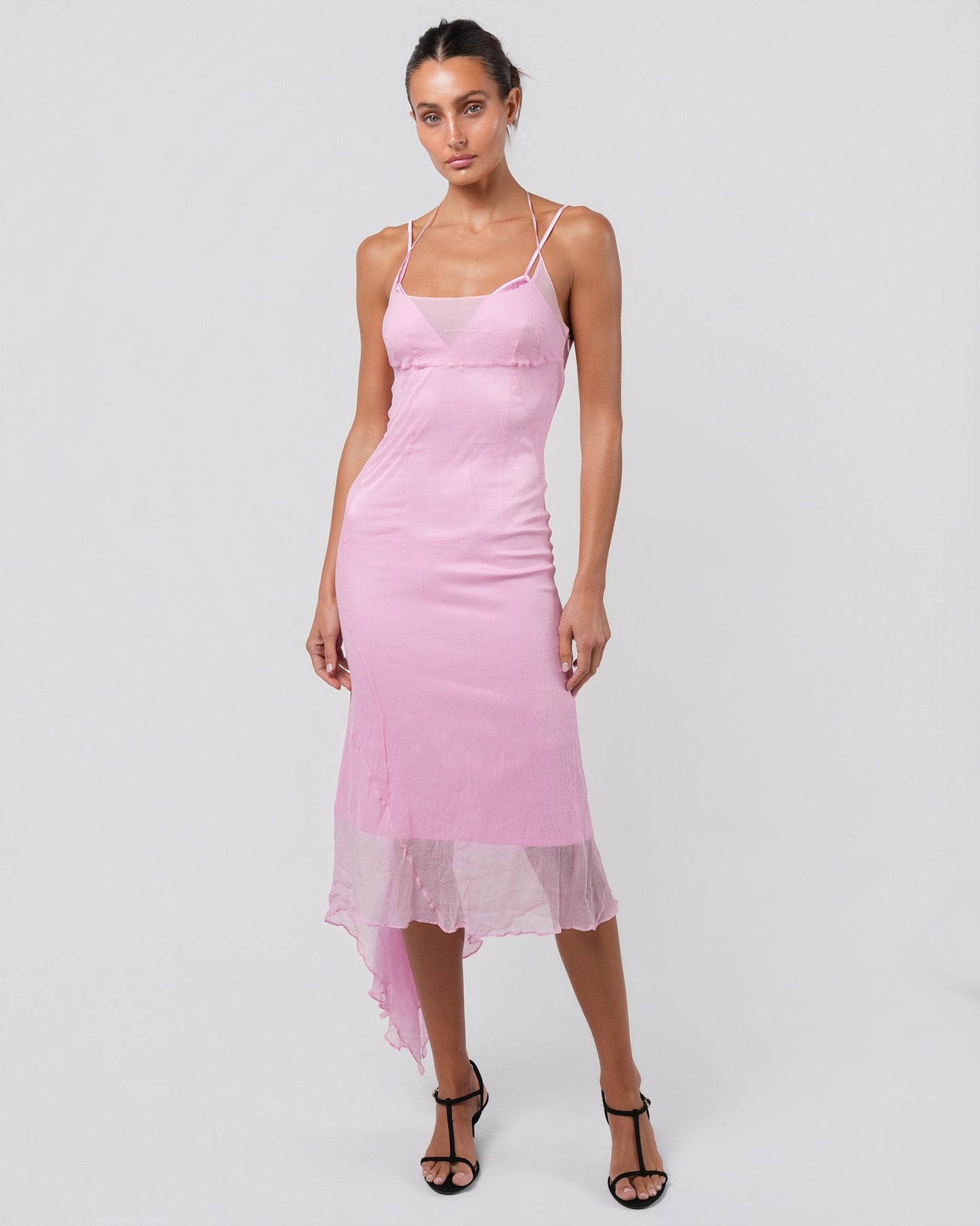 FW 2000 Pink Silk Dress