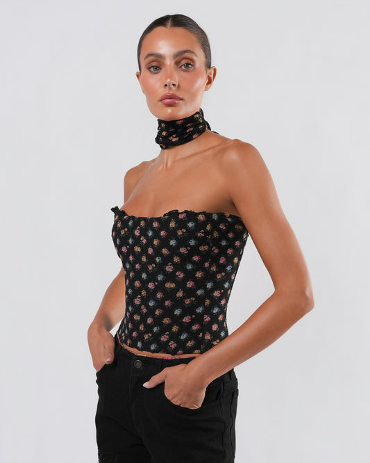 FW 2001 Bustier Top With Choker