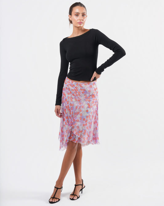 SS 2003 "Irere" Cherry Print Skirt