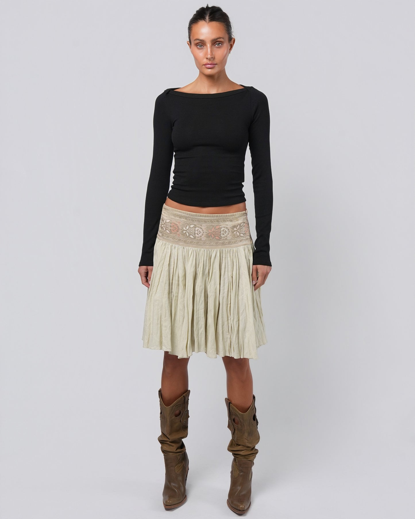 SS 2005 Embroidered Skirt