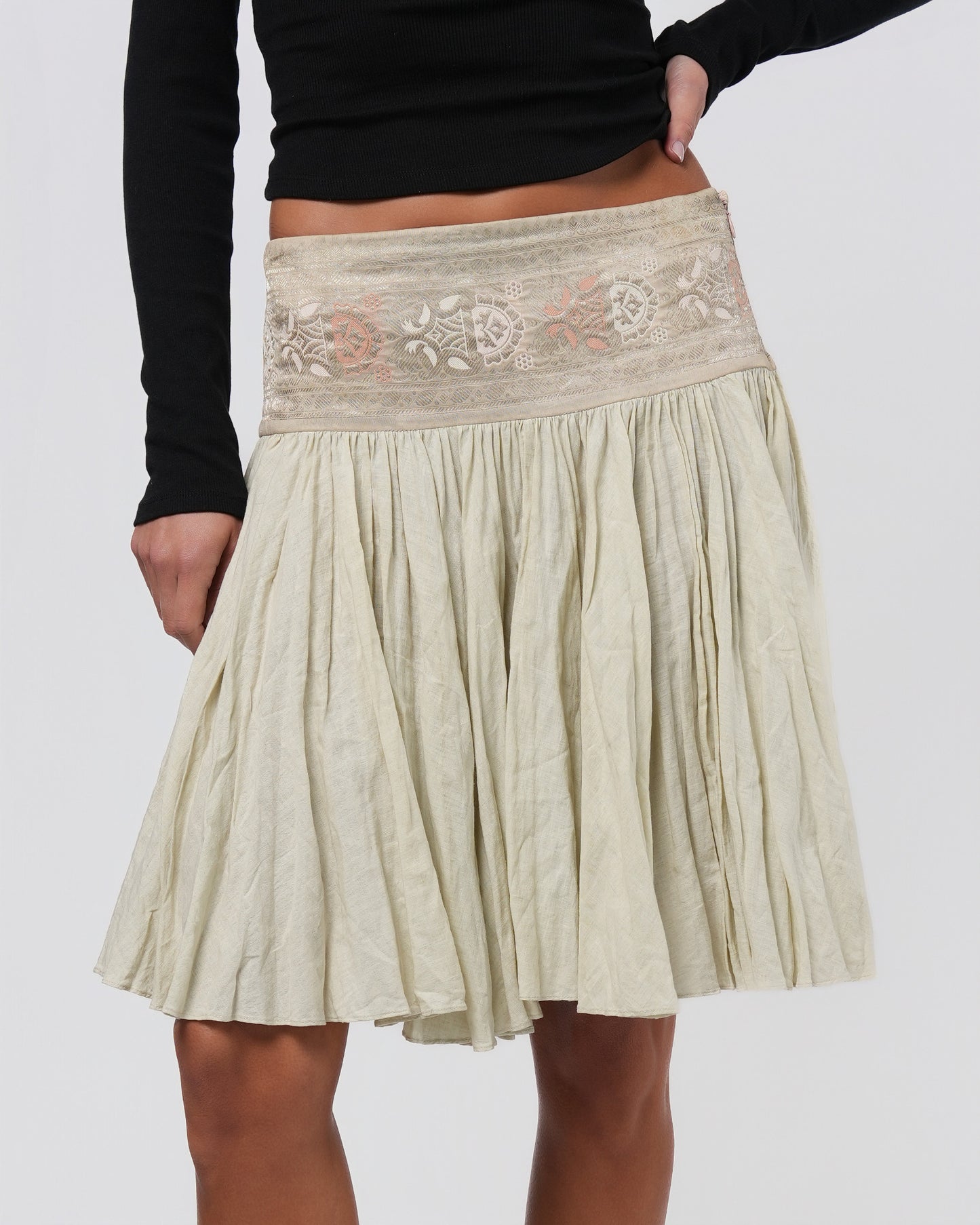 SS 2005 Embroidered Skirt