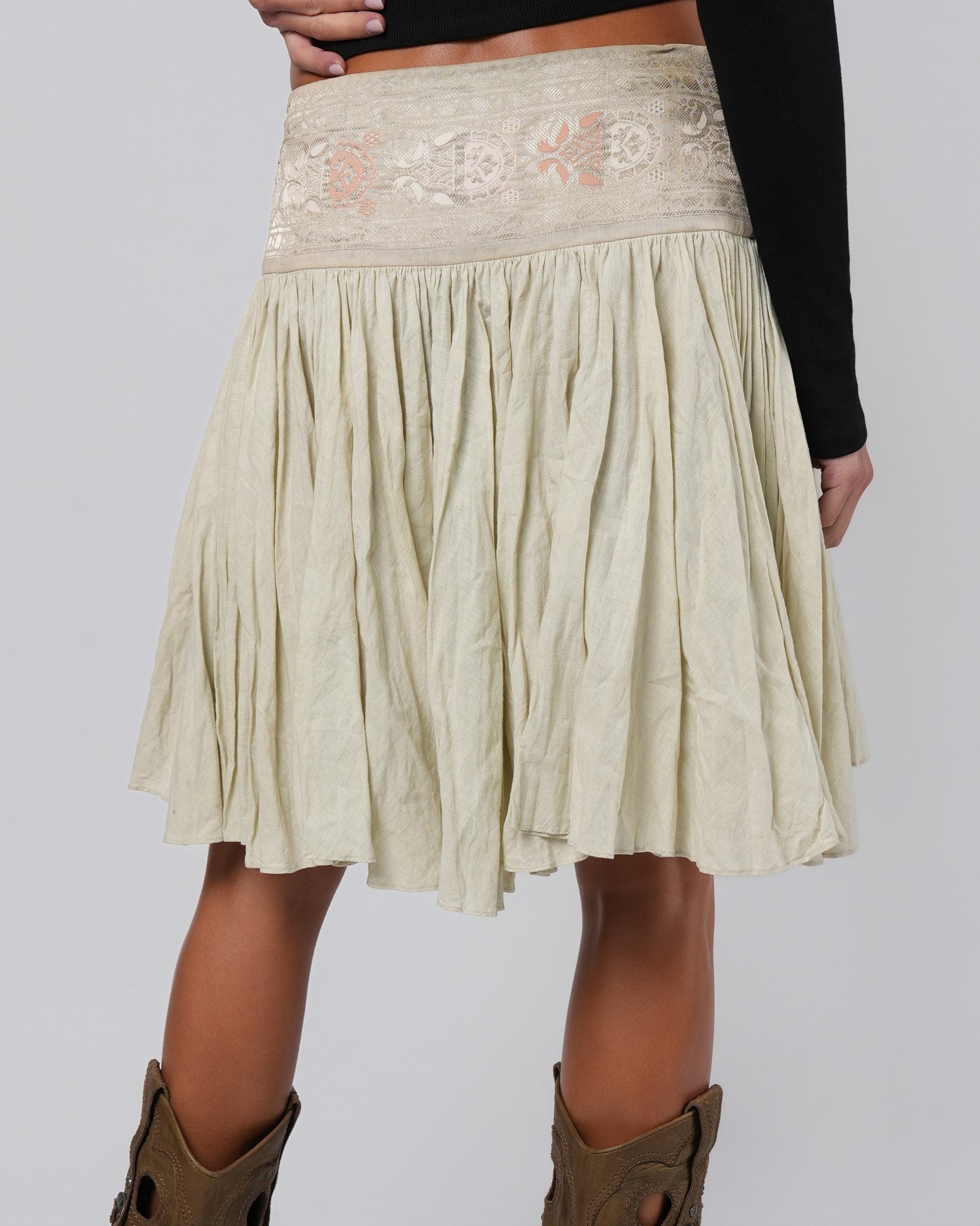 SS 2005 Embroidered Skirt