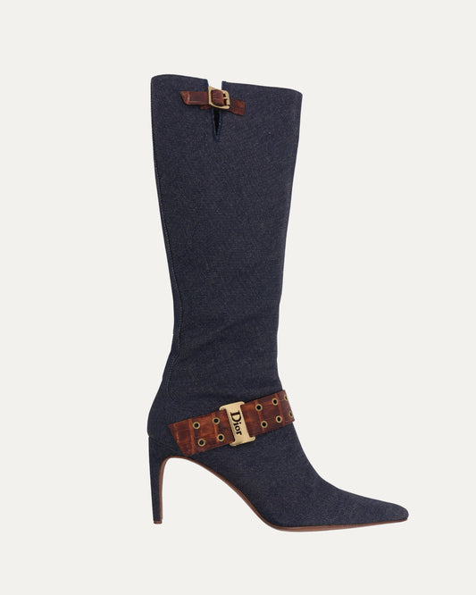 SS 2000 Denim Stiletto Boots