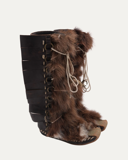 FW 2002 Iconic Fur Boots