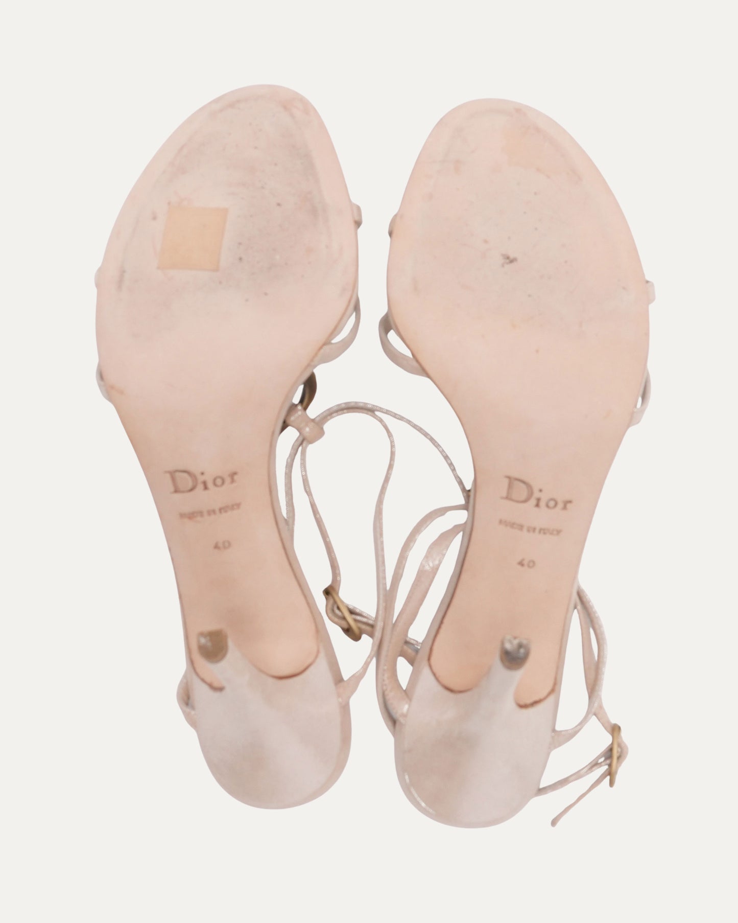 Galliano Era Pearl Logo "Spell-Out" Sandals (c. 2004)