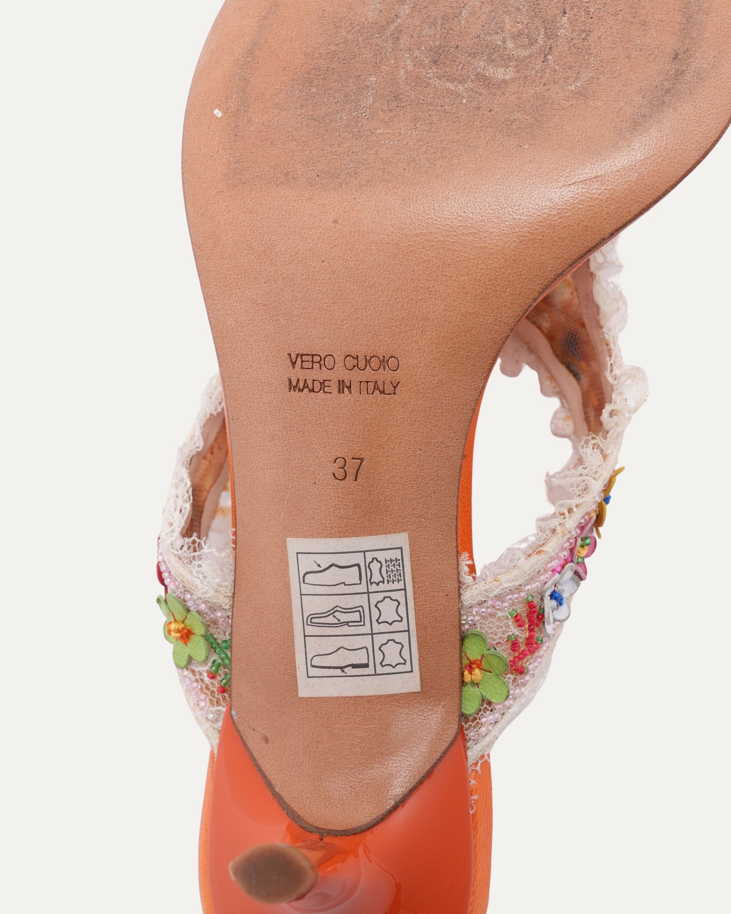 Vintage Lace Detail Sandals