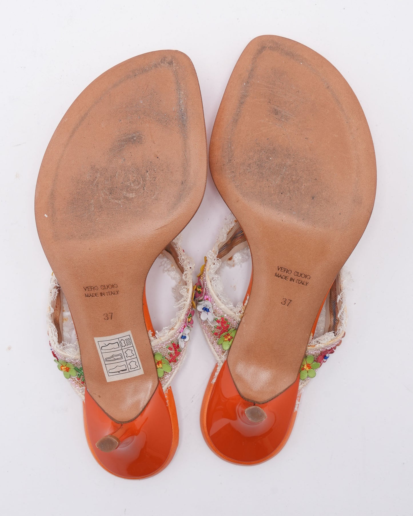 Vintage Lace Detail Sandals