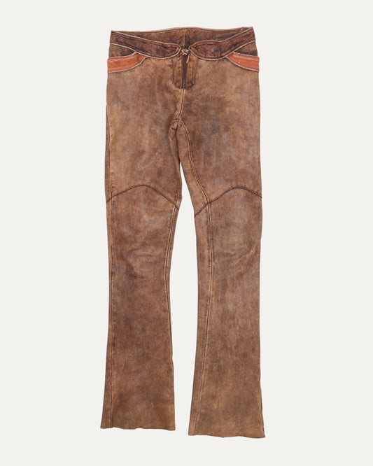 SS 2002 Low Rise Leather Pants