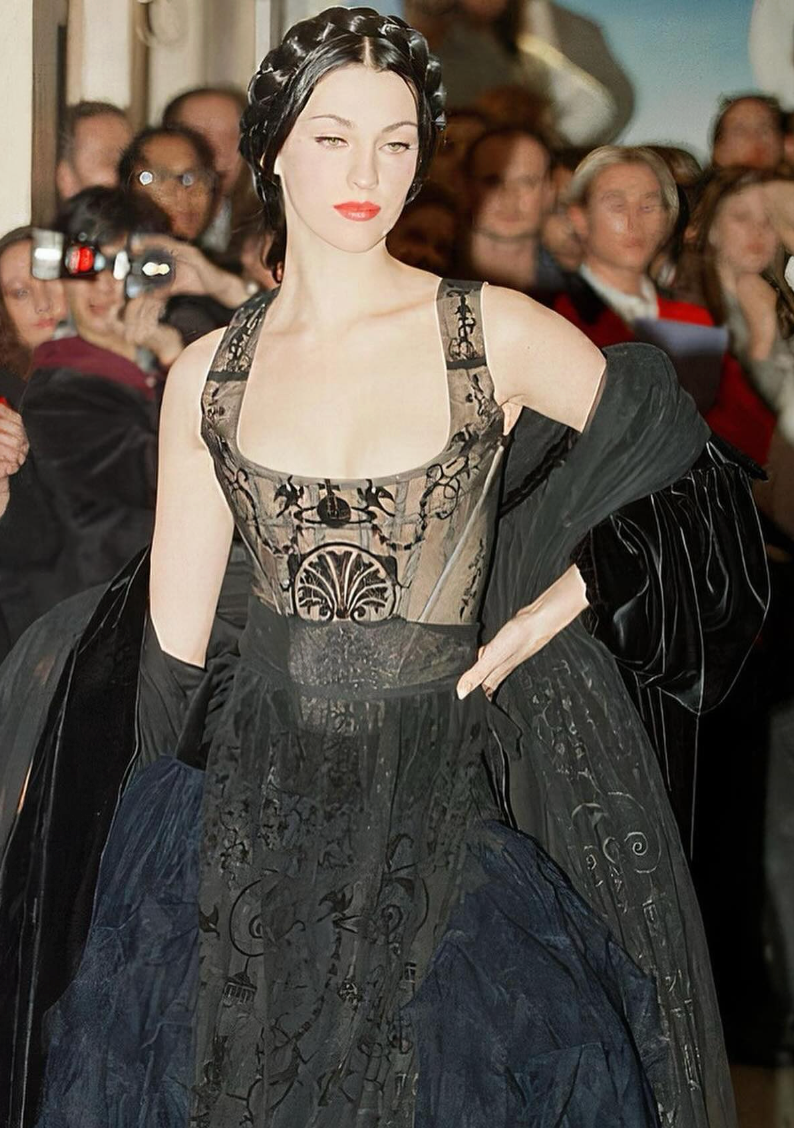 SS 1992 'Salon' Silver Encrusted Corset