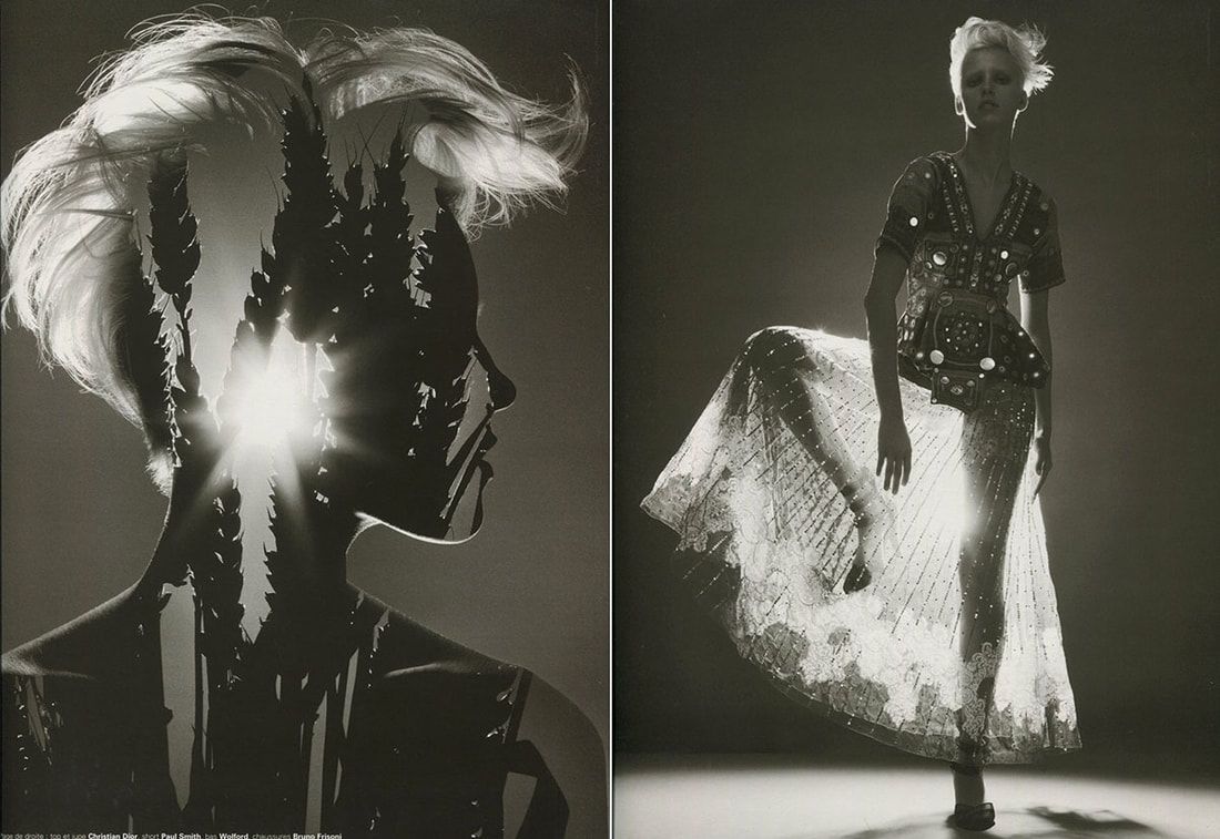 FW 2001 Tulle and Silk Layered Skirt