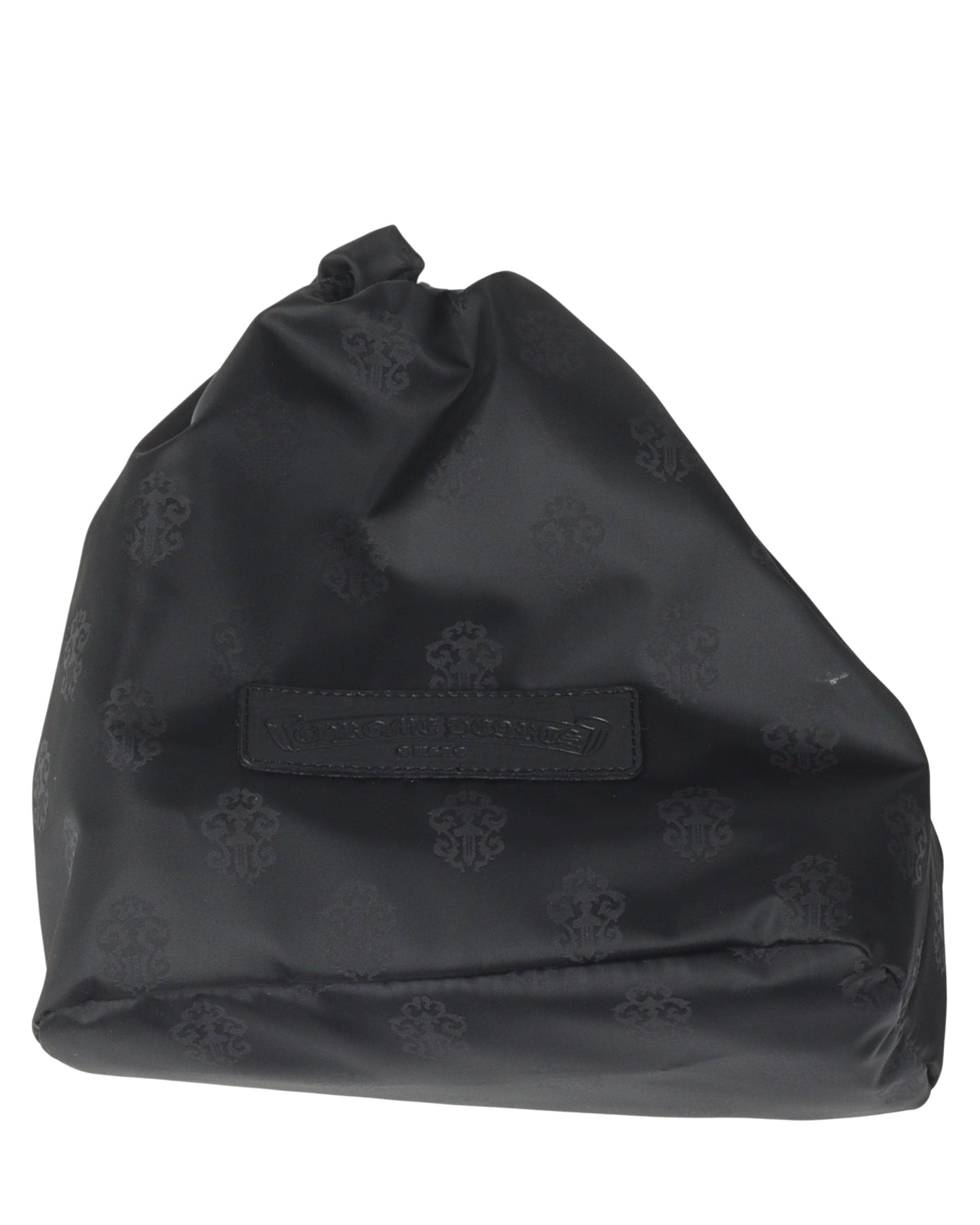 Leather & Pony Hair Cemetery Cross Patch Watch Roll