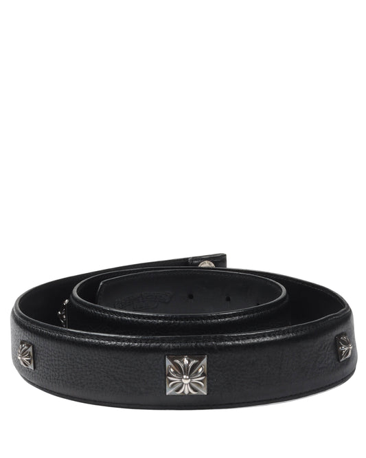 Studded Leather Punk Belt Strap (No Buckle)