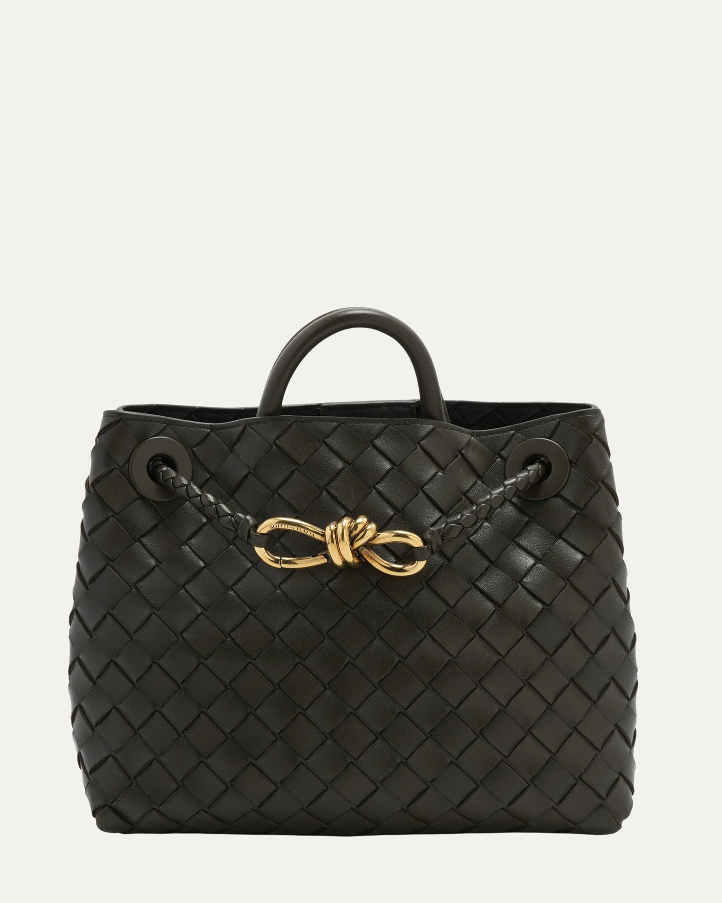 Andiamo Top Handle Intrecciato Bag Small