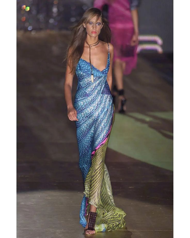SS 2001 Psychedelic Print Gown