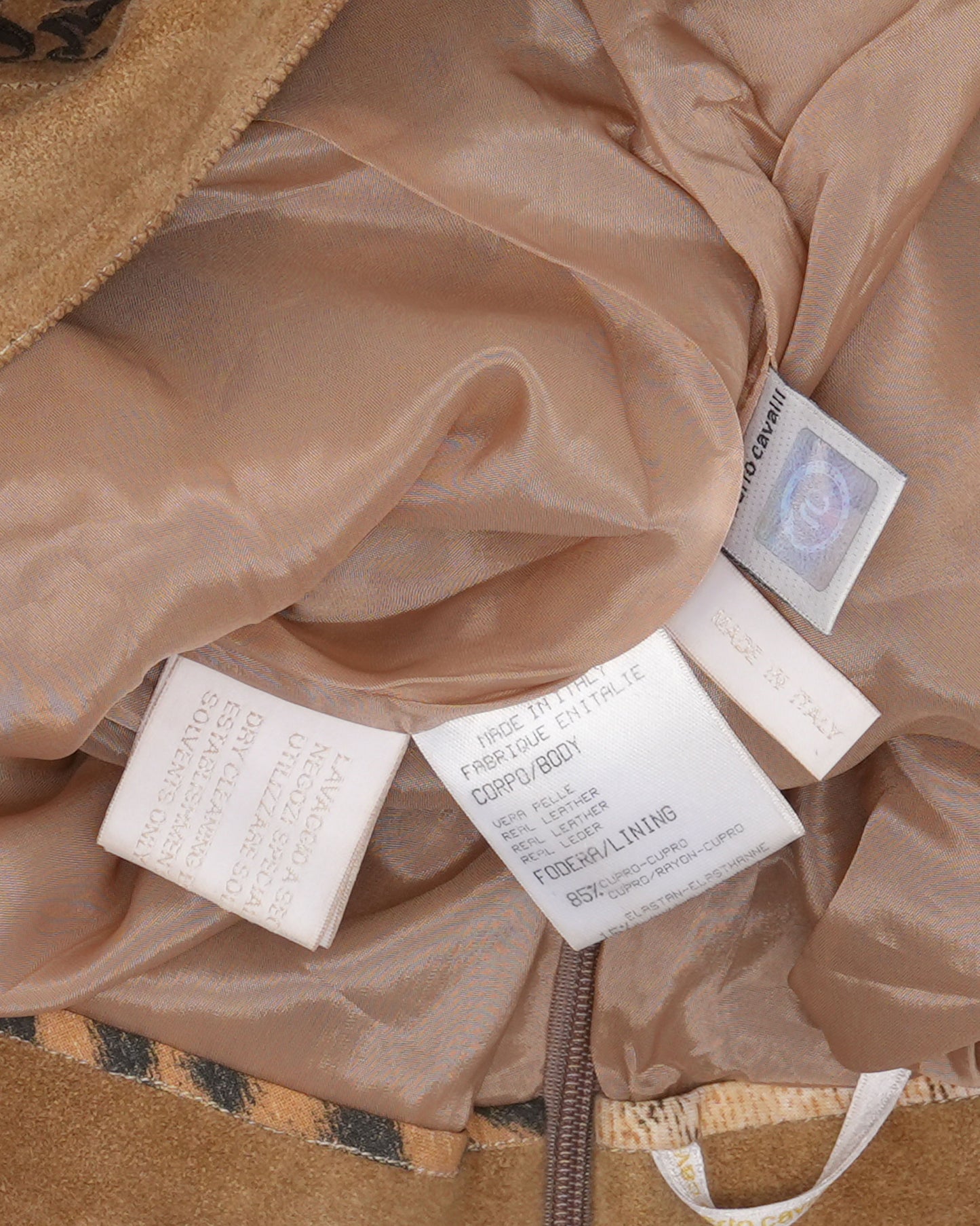 SS 2003 Tattoo Print Suede Skirt