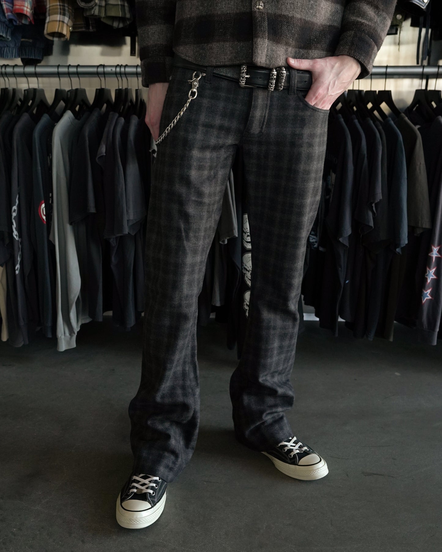 The Substitute Wool Plaid Pants