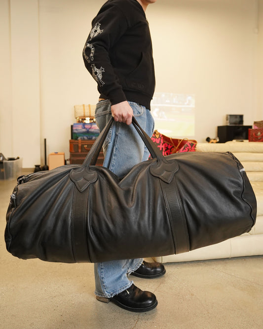 XL Leather Boston Duffel Bag