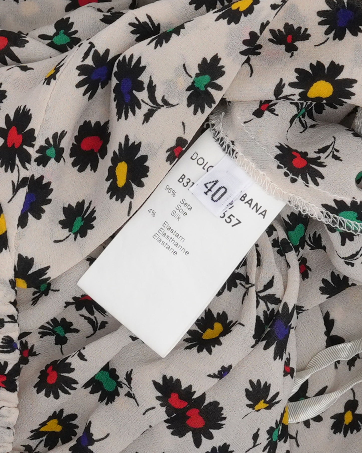 FW 2001 Runway Choker Floral Dress