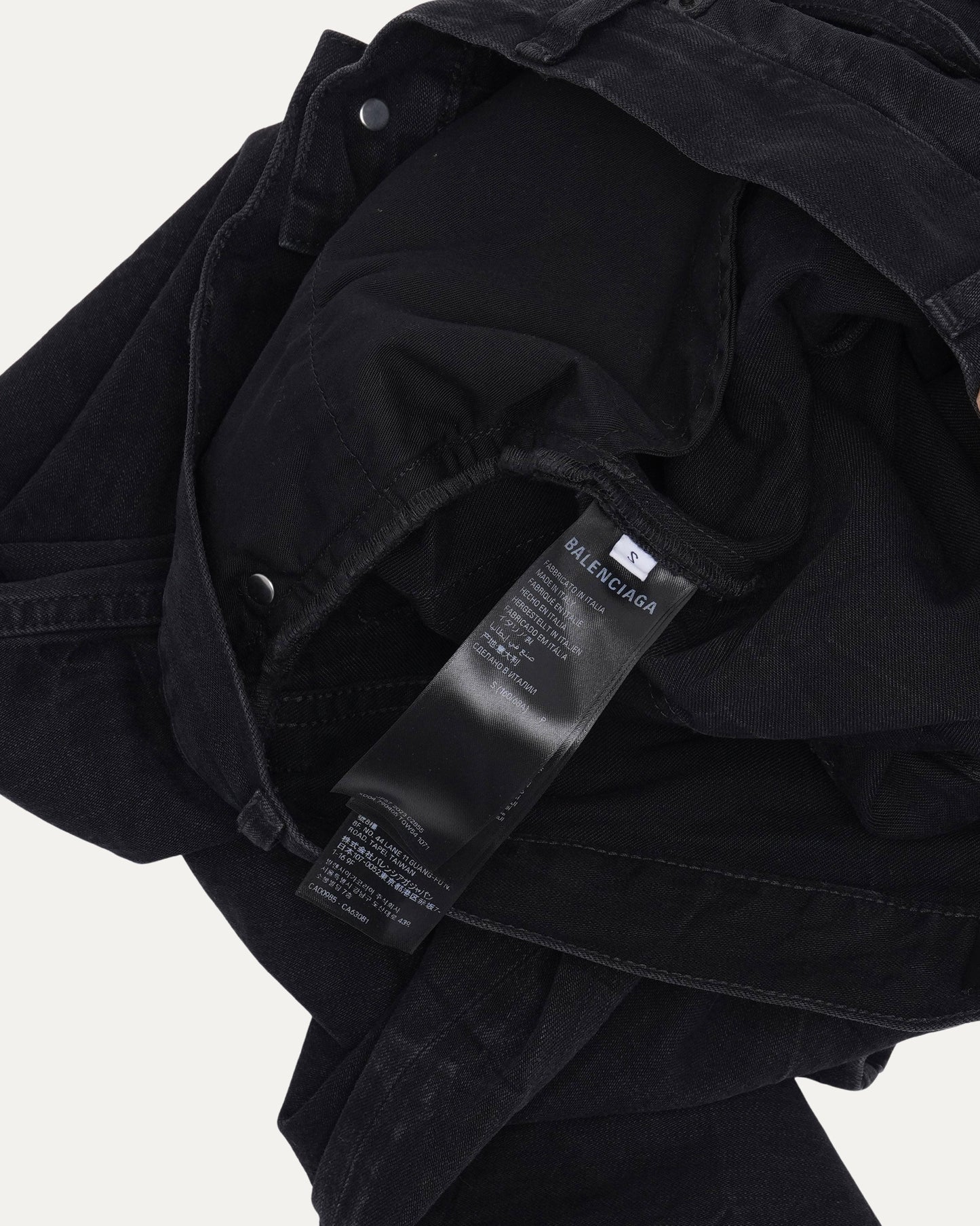 Wrinkle Effect Flare Jeans