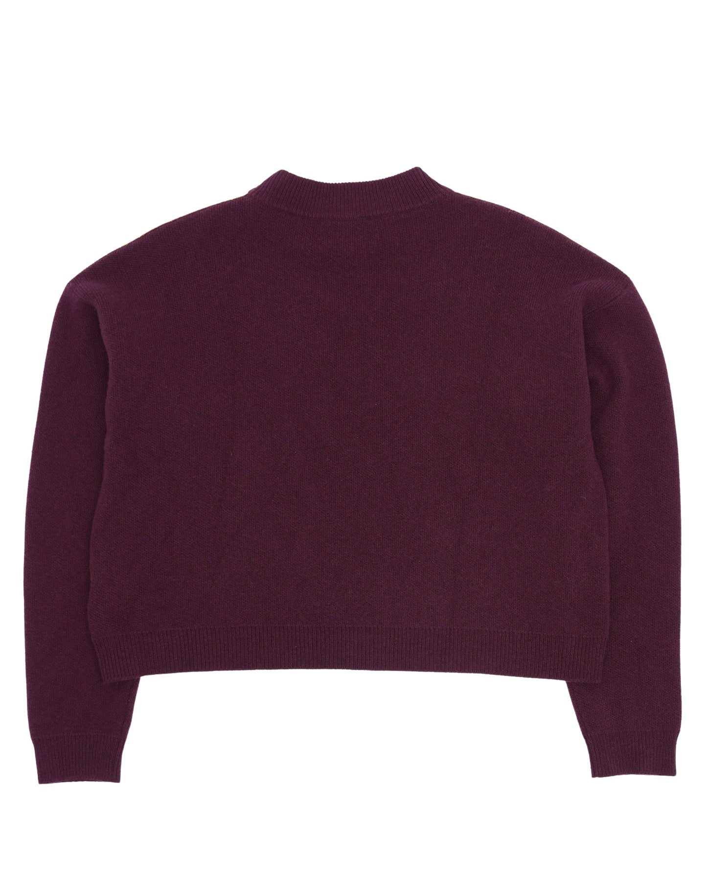 Wool-Cashmere Blend Check Sweater