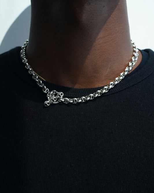 5MM Open-Link Necklace with Diamonds