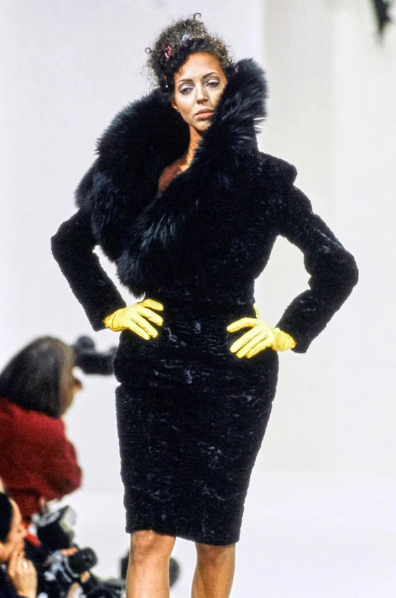 FW 1994 Faux Fur Corset