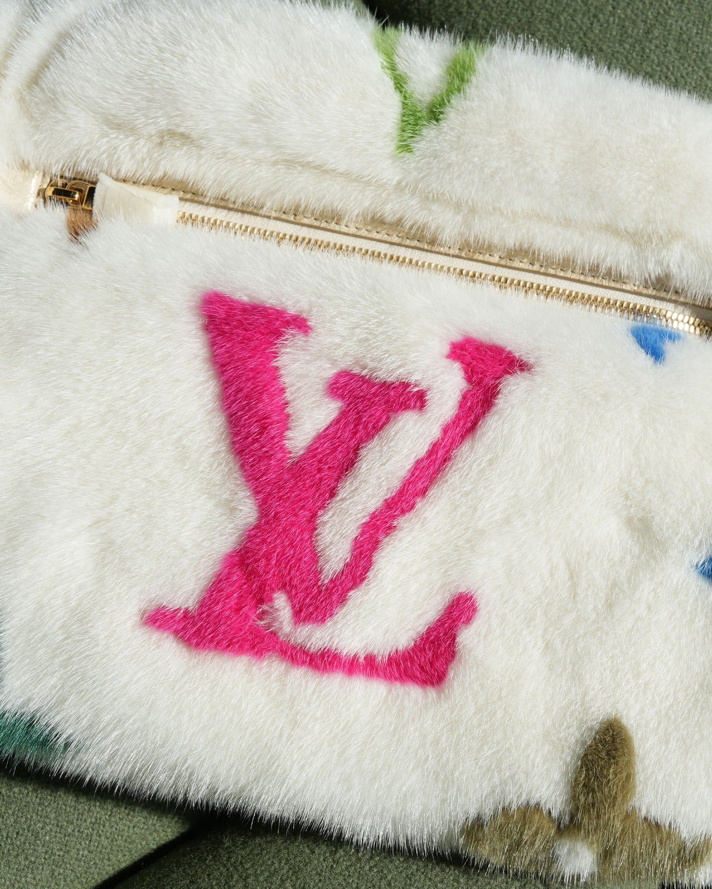 Murakami Monogram Multicolor Mink Bumbag