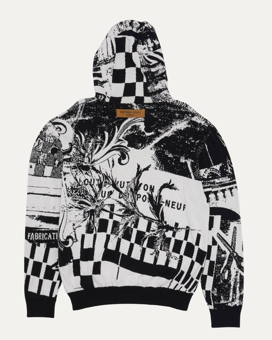 Parisian Collage Jacquard Hoodie