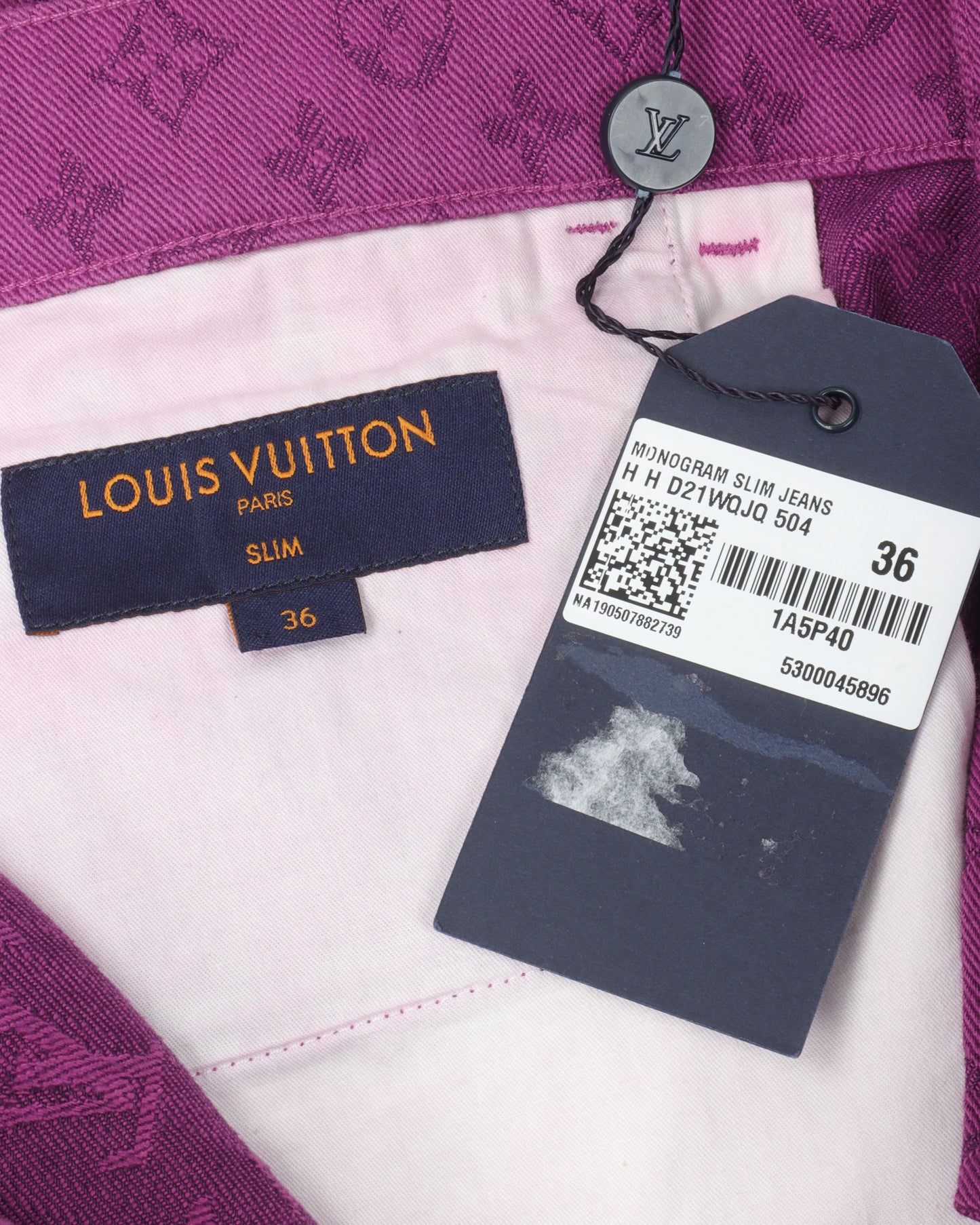 Monogram Slim Fit Jeans