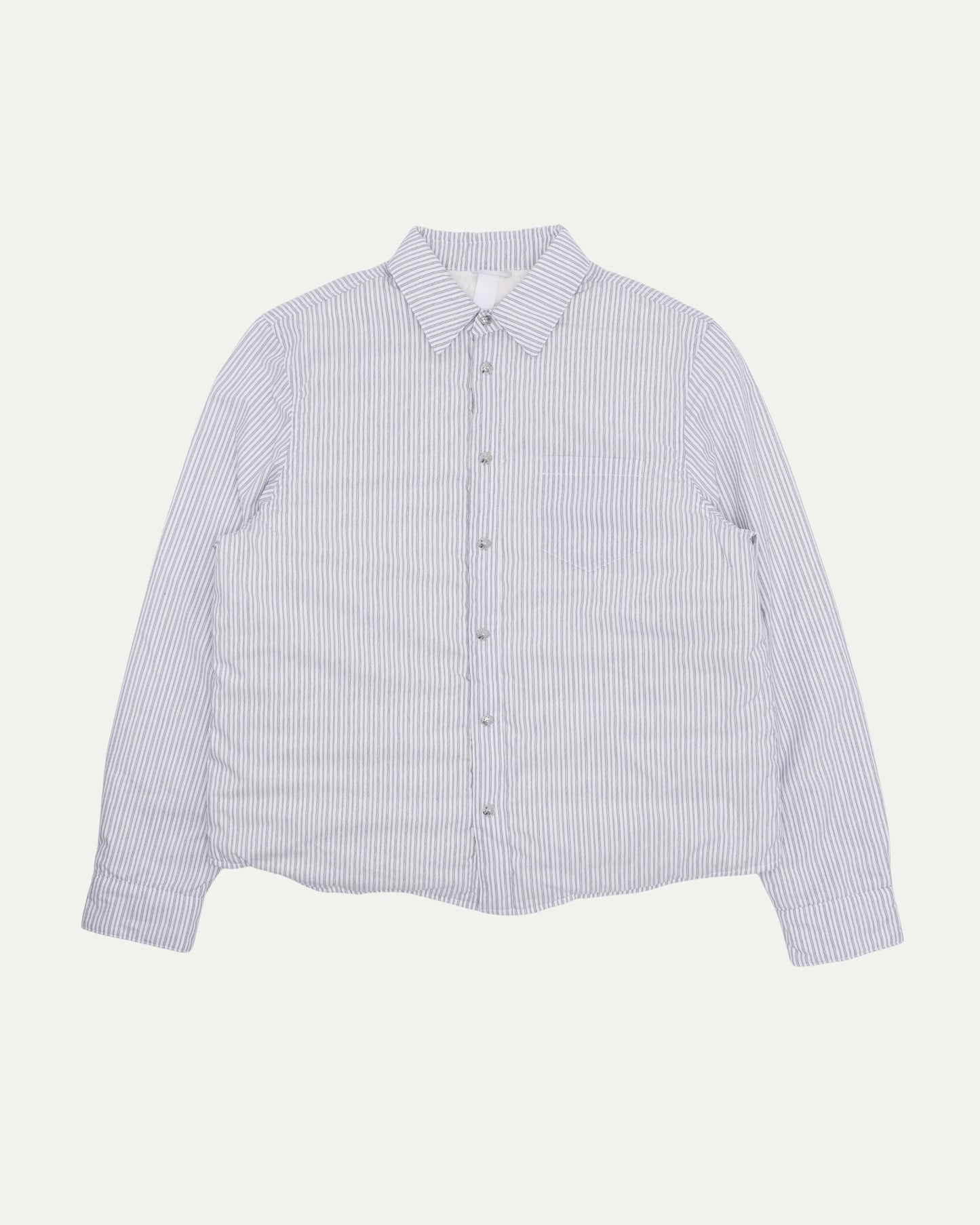 Striped Insulated Shirt Jacket