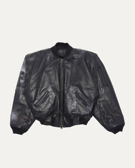 Leather Bomber Jacket