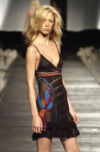 SS 2003 Butterfly Crochet Dress