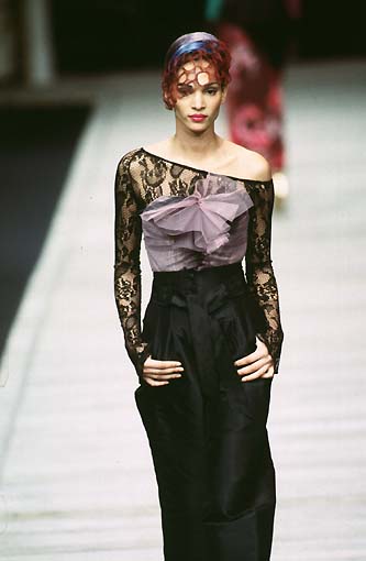 FW 1997 Ruffled Corset Top