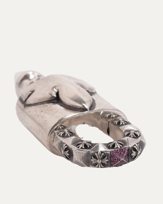 Pink Sapphire Fleur Lock & Key