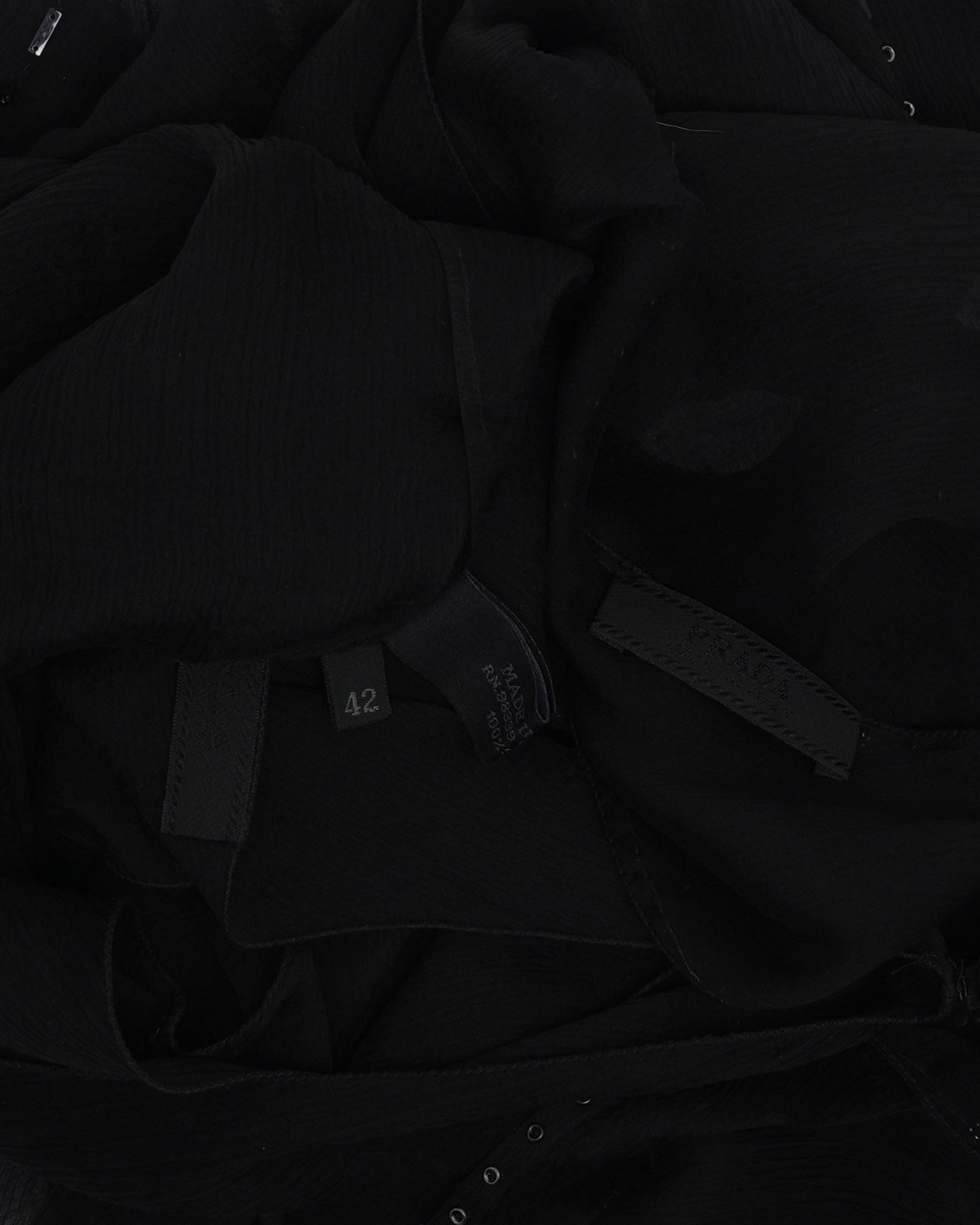 SS 2000 Silk Embroidered Dress with Lip Motif