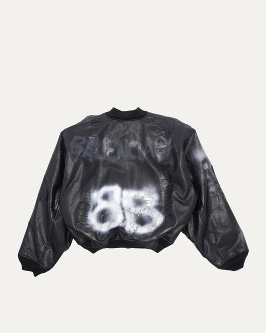 Leather Bomber Jacket