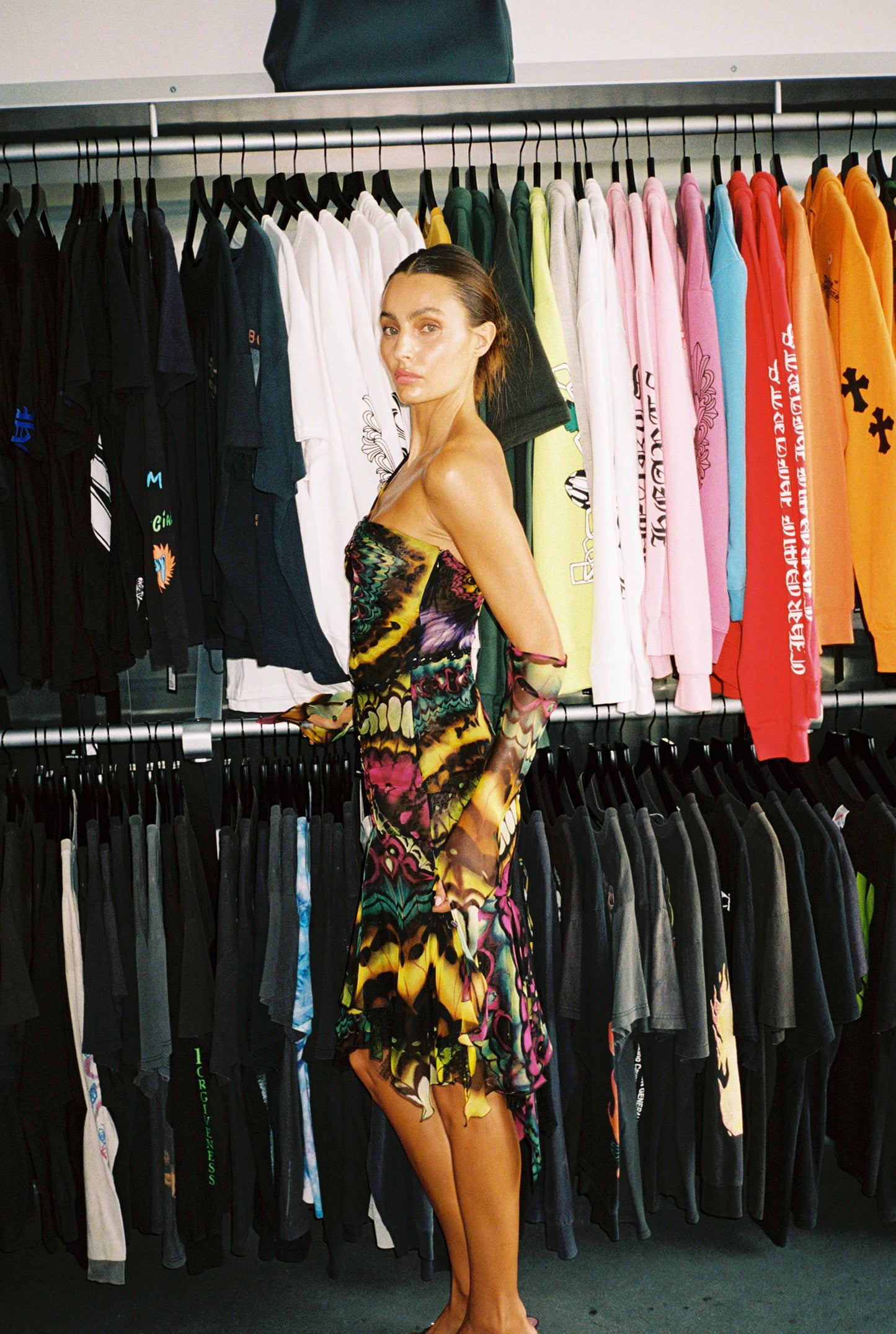 FW 2003 Silk and Lace Butterfly Dress