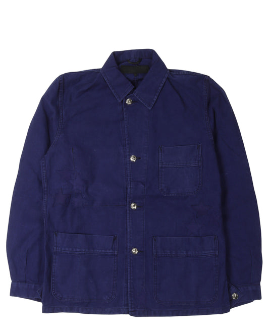 Art Basel Exclusive Bleu De Travail Star Patch Work Shirt