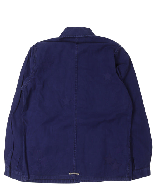 Art Basel Exclusive Bleu De Travail Star Patch Work Shirt