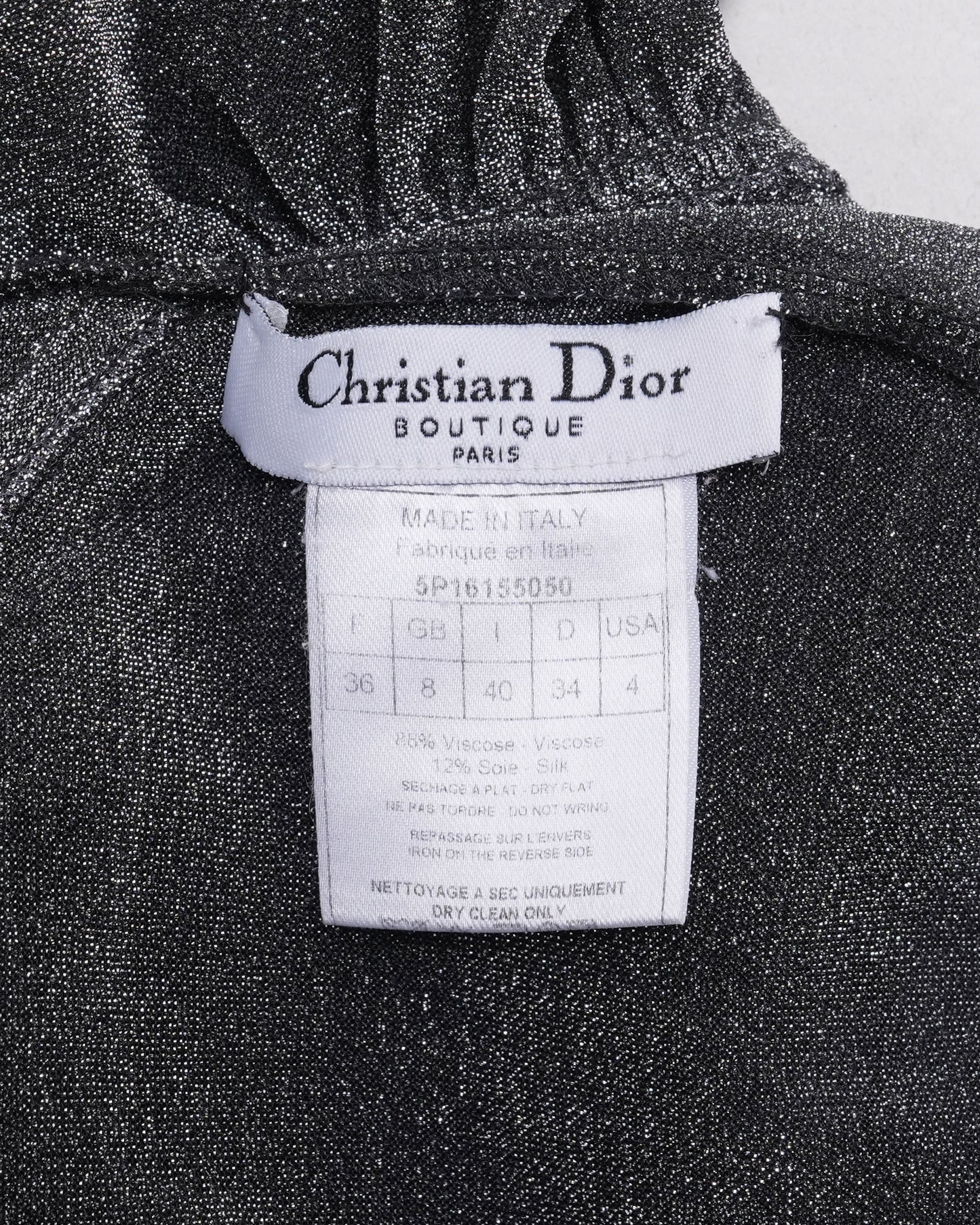 Galliano Era SS 2003 Sparkly Top