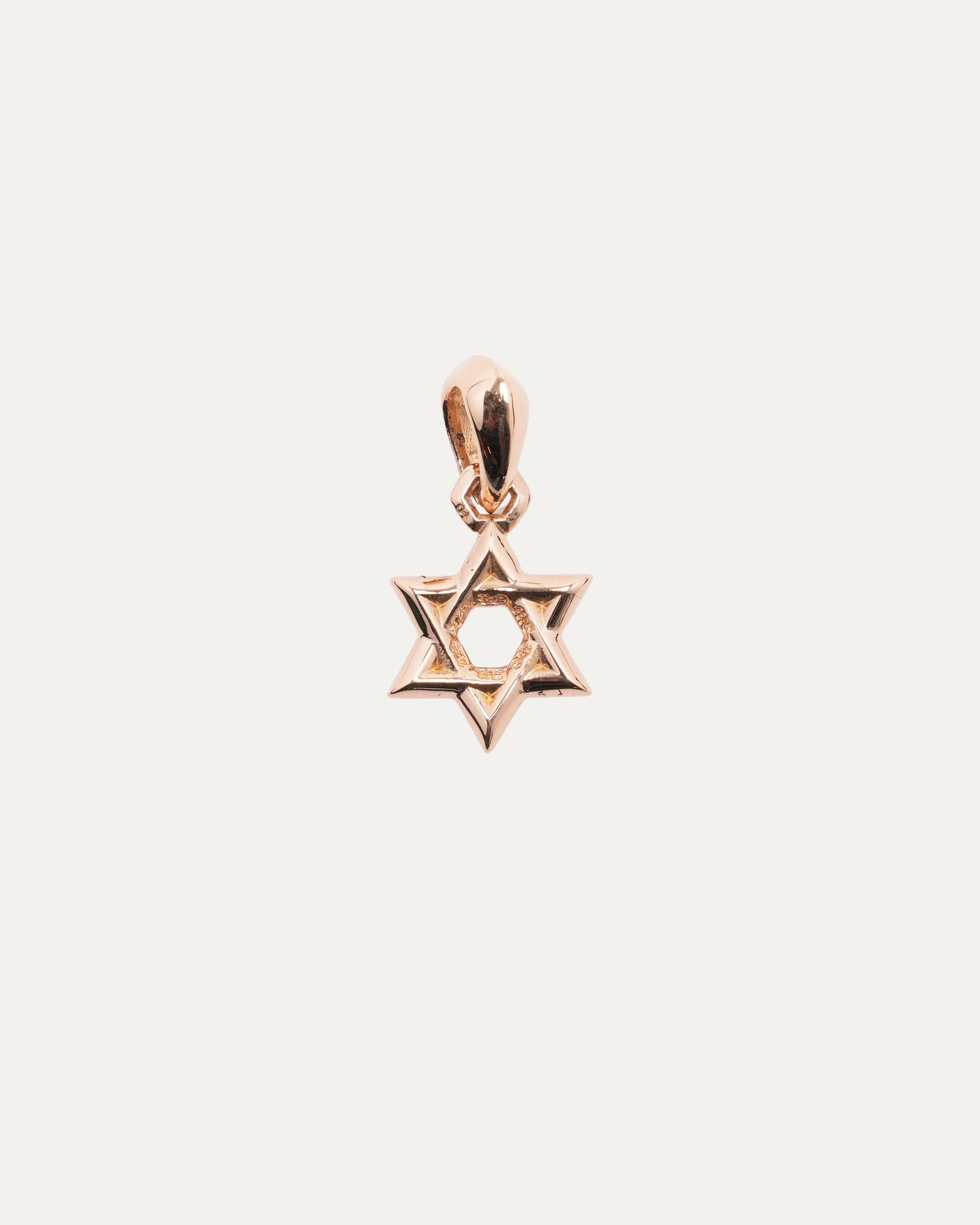 Gold Star of David Pendant
