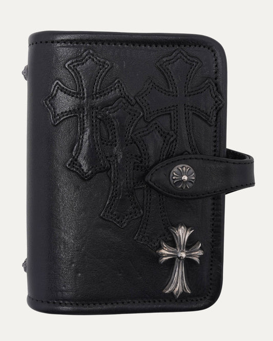 Embellished Cross Patch Leather Planner