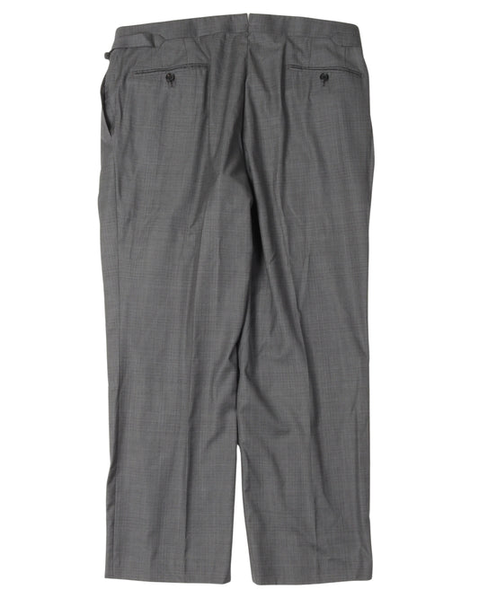 Pattern Wool Trousers